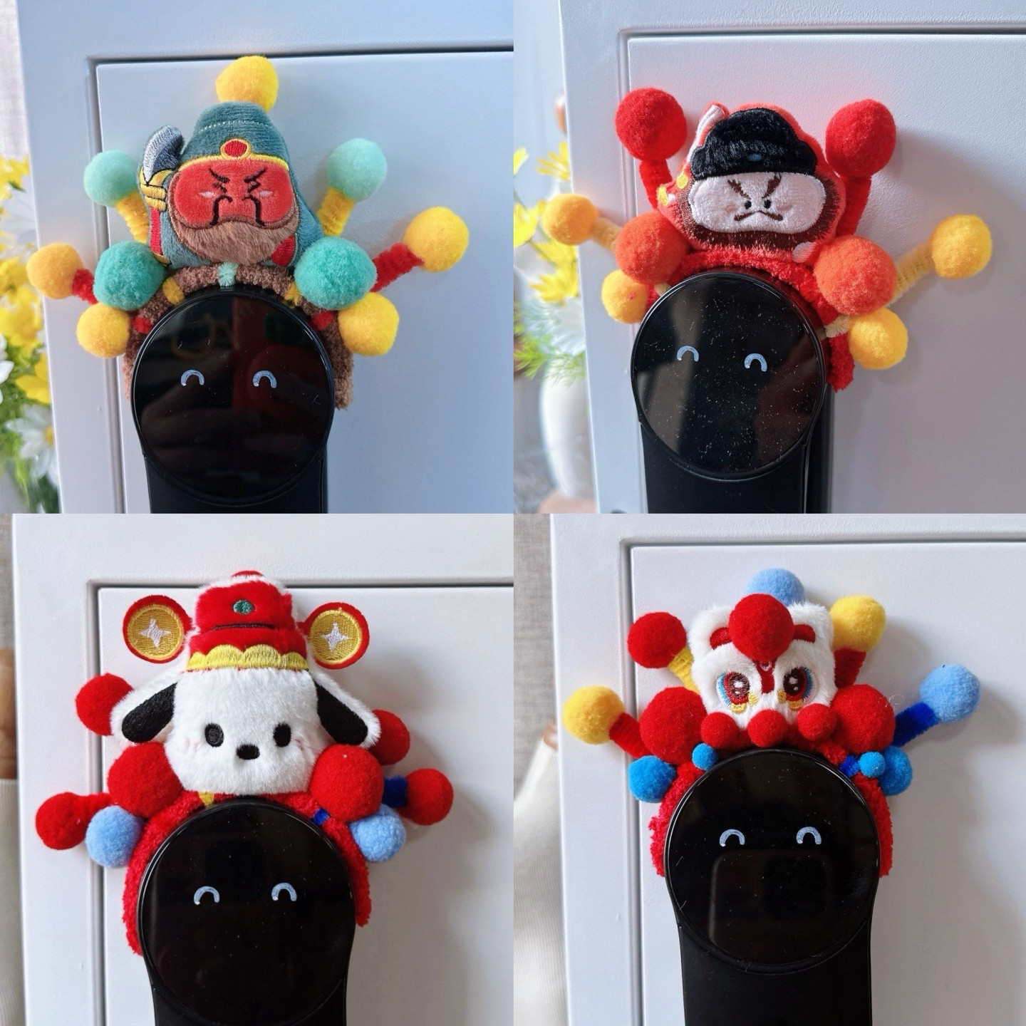 德施曼智能门锁装饰帽子手工