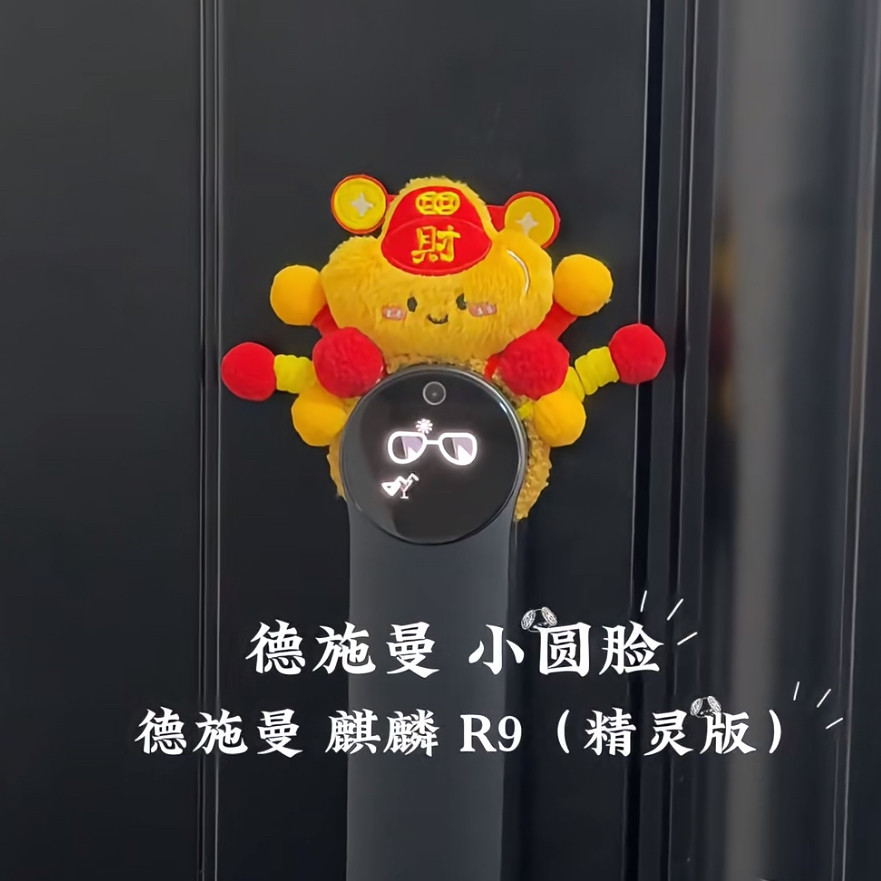 德施曼帽子智能门锁麒麟r9装饰帽子财神门锁装扮创意手工可爱卡通,家居饰品,装饰挂牌,淘宝优惠券,粉丝福利购,淘宝优惠卷