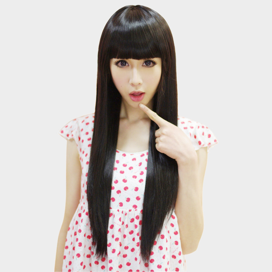 Perruque Long cheveux raides - Ref 2613499 Image 1