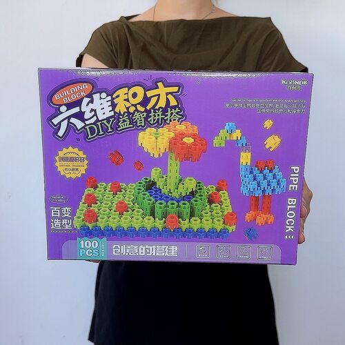 儿童积木玩具6岁起礼盒包装