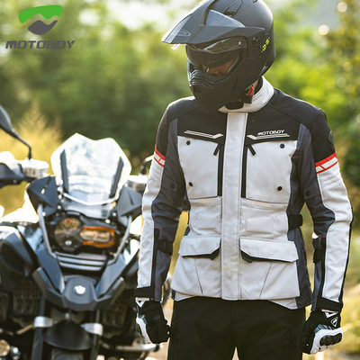 motoboy骑行服摩托车男套装骑士服拉力服赛车机车服摩旅防摔四季