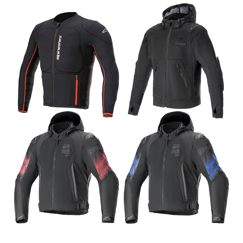 a星夏季网眼骑行服通风透气摩托车服休闲护甲衣防摔机车服男防水