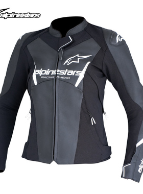 a星女士摩托车皮衣FASTER V3防摔骑行服春秋机车皮夹克牛皮机车服