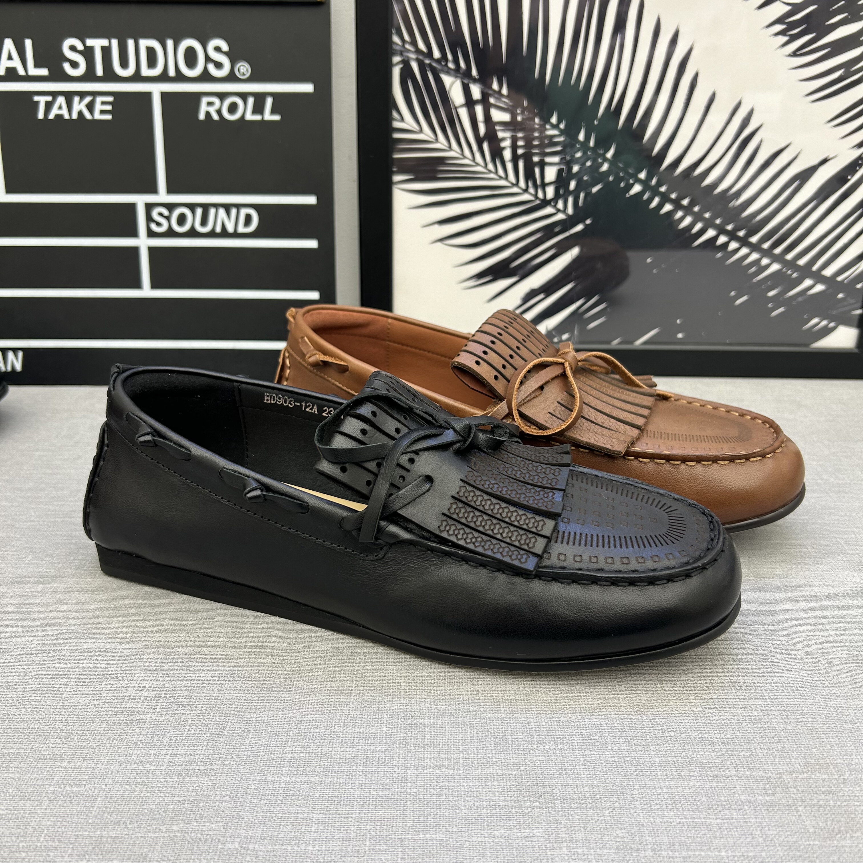 欧货2026年春季新款真皮牛皮蝴蝶结流苏平底休闲乐福鞋豆豆鞋女鞋,女鞋,乐福鞋（豆豆鞋）,淘宝优惠券,粉丝福利购,淘宝优惠卷