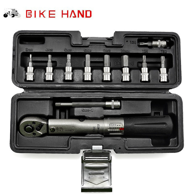 대만 BIKEHAN 산악 도로 탄소 섬유 자전거 도구 육각형 TORX 사전 설정 토크 렌치