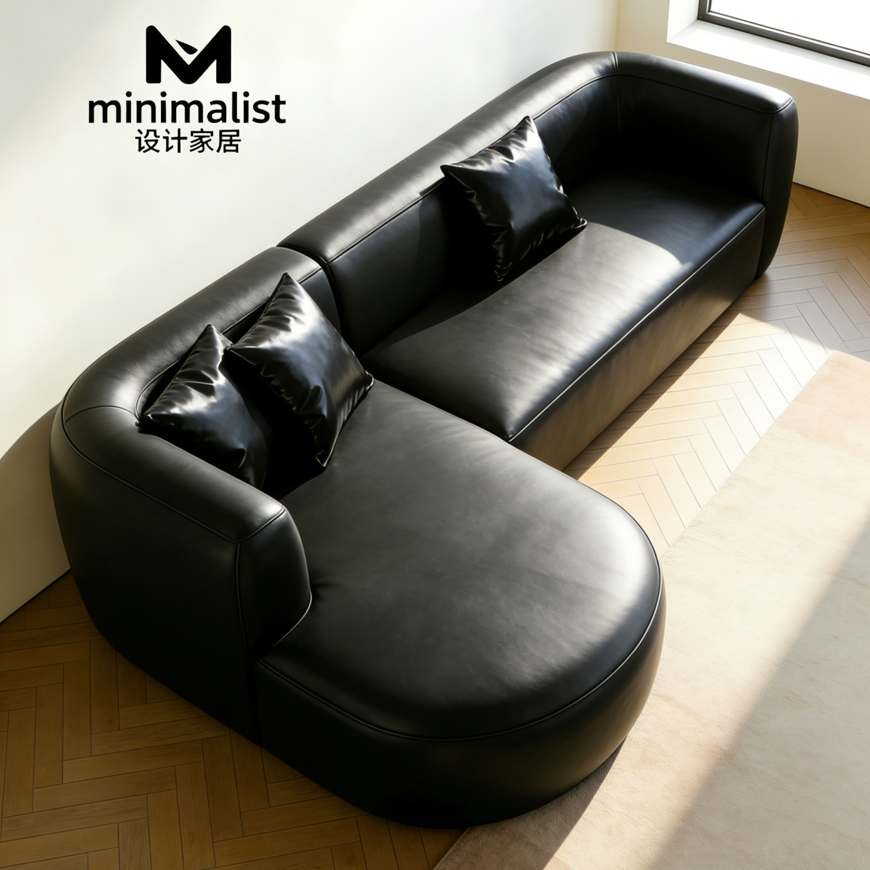 意式极简转角沙发L型美容院酒店民宿办公休息区接待懒人贵妃躺椅,住宅家具,布艺沙发,淘宝优惠券,粉丝福利购,淘宝优惠卷