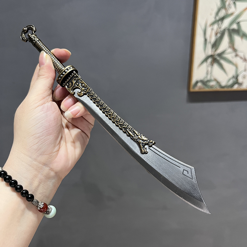 龚师傅迷你微兵器龙头茶刀锻打个人把玩摆件普洱茶零配茶器未开刃