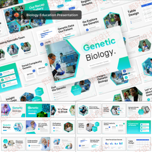 ppt模板生物医疗研究制药健康商业品牌营销产品推广项目投资84