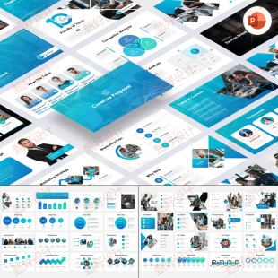 ppt模板创意商业提案职场工作管理总结项目投资品牌营销推广1300