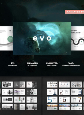 ppt模板272页动画项目流程工作总结管理品牌产品投资营销教育41