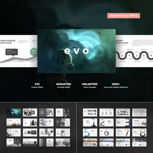 ppt模板272页动画项目流程工作总结管理品牌产品投资营销教育41