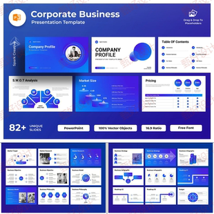 ppt模板商业建筑设计工作项目投资总结业务流程简介品牌推广1185