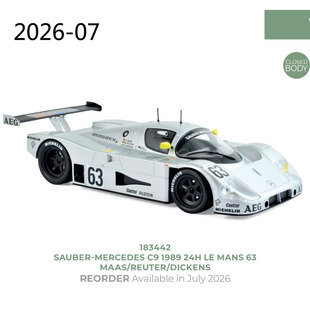 NOREV 1/18 Sauber-Mercedes C9 1989 合金汽车模型 不可开门