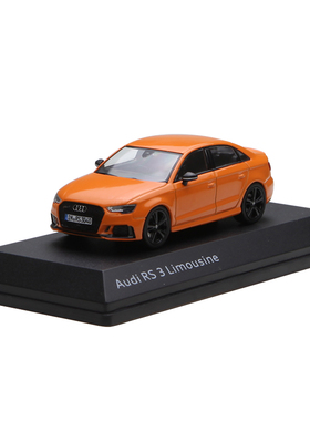 独家 现货 原厂 1：43 全新 奥迪 Rs 3 合金汽车模型 橙色