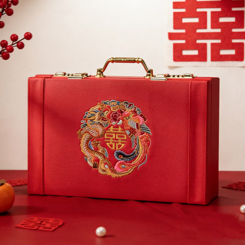提亲结婚10-20万复古木质礼金箱
