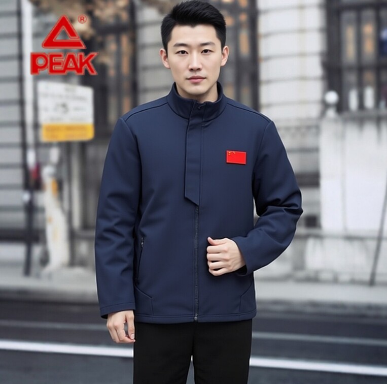 匹克2026春季新款男士行政夹克梭织外套立领防风长袖上衣户外通勤