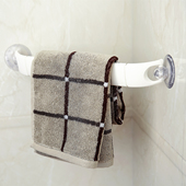 YAMADA日本进口伸缩毛巾架转角专用强力吸盘毛巾收纳架抹布毛巾杆