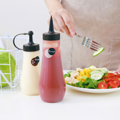 inomata日本进口厨房液体调味瓶沙拉酱调味酱瓶壶长嘴挤压式 瓶子