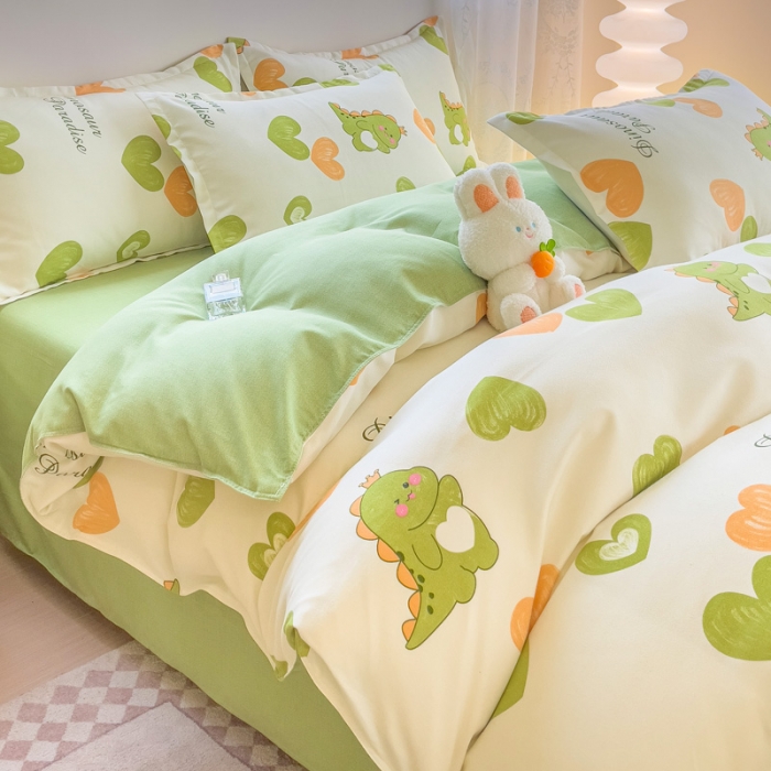 磨毛单被套植物羊绒被套