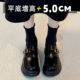 5cm厚底增高英伦jk气质风小个子女真皮乐福鞋 大头皮鞋 不累脚豆豆