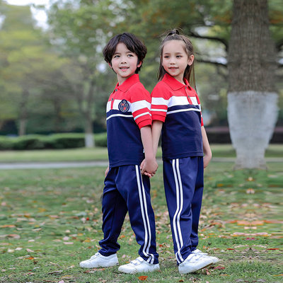 澜洋贝贝新款儿童校服幼儿园班服小学生夏季中学生团体服T42K82