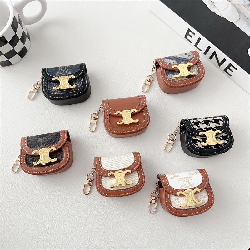 适用苹果airpods pro无线蓝牙保护套壳1/2/3代耳机包女款轻奢简约挂件小包三星华为小米air漫步者通用收纳盒