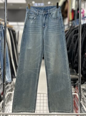 CYC潮牌春季基础款经典热卖爆款牛仔裤浅蓝百搭休闲直筒长裤2191