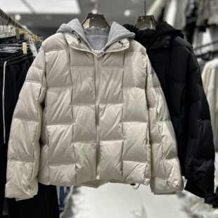 CYC潮牌国标90白鸭绒主题曲高端情侣宽松oversize豆腐块羽绒服604