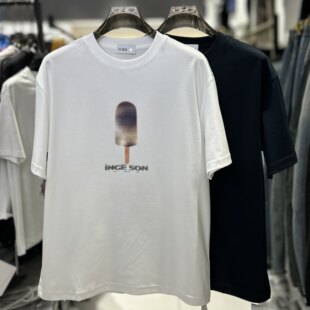 t恤创意雪糕印花宽松休闲小众牙刷绣圆领半袖 1273 短袖 CYC潮牌男士