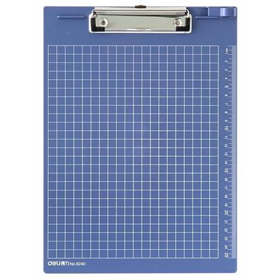 得力料9240文件夹夹板多能功塑料板夹带笔架资办夹A4Deli\/得纸夹