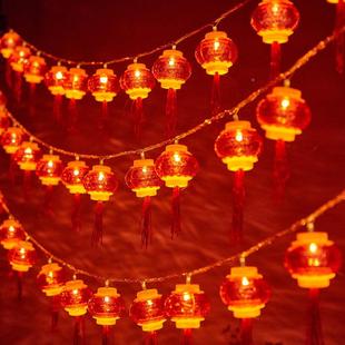 2025过春节水饰晶NAP流苏灯笼年新年元 彩灯灯串闪灯满 旦节布置装