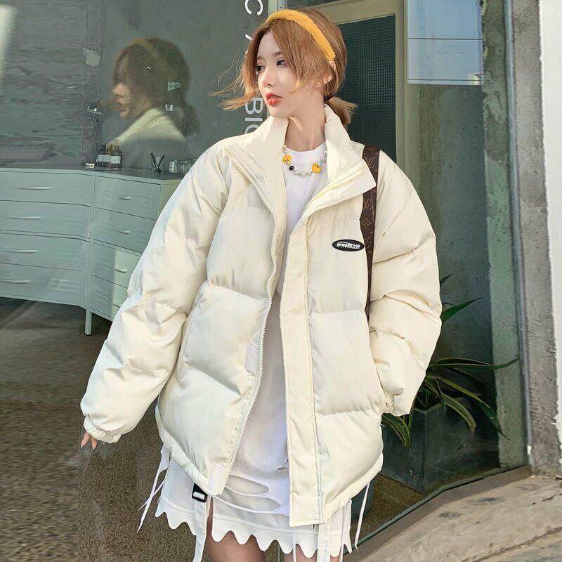白色短版羽绒衣女冬季2025新款小个子宽松百搭学生加厚外套秋冬季
