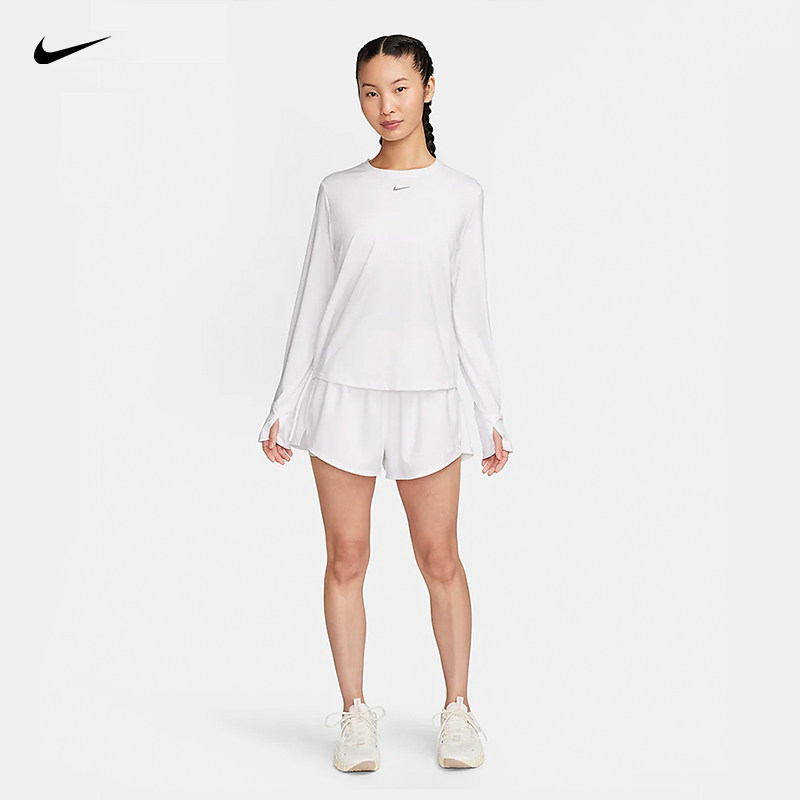 Nike耐克速干网球裙白色长袖