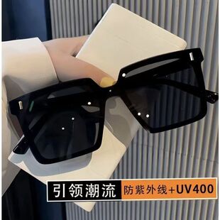 大框方形显瘦大脸防晒墨镜女韩版眼镜潮显脸小街拍太阳镜男圆长脸