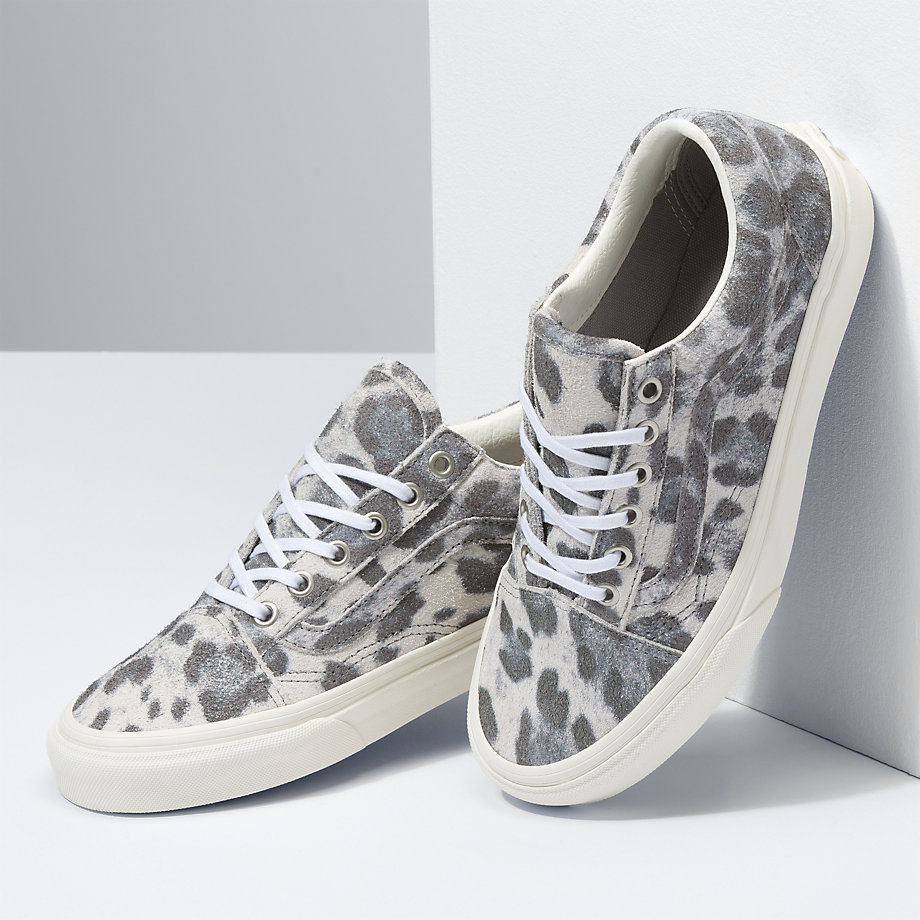 啊文vans豹纹old skool翻毛皮低帮女款帆布鞋板鞋vn0a38g19fs