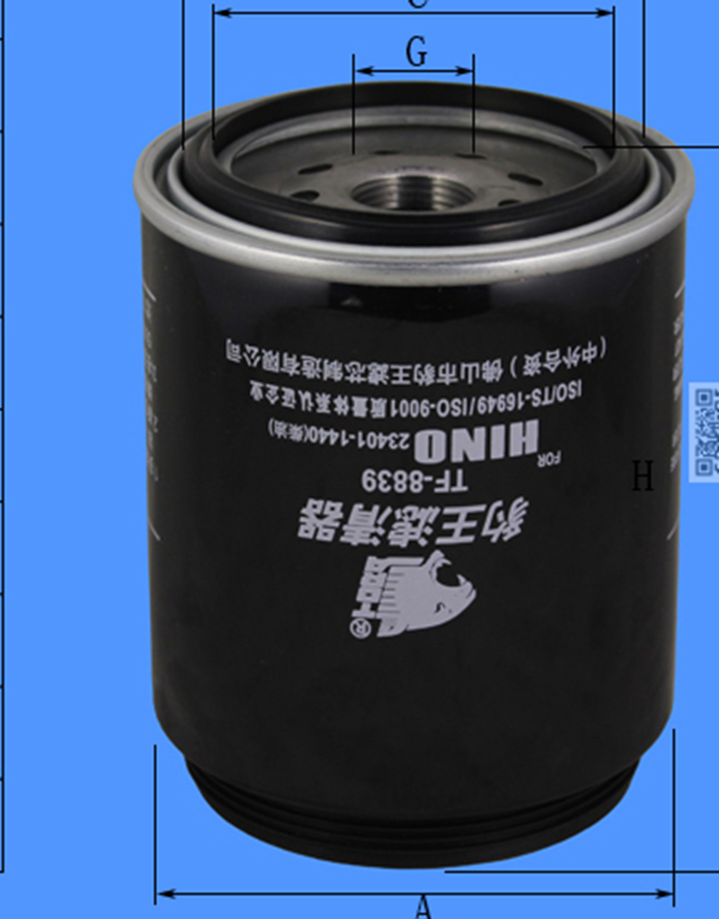 豹王8839柴滤1001212日野