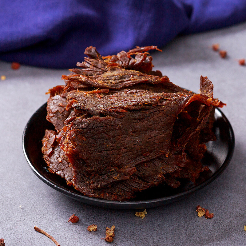 元盛牛肉干罐装桶装碎牛肉温州特产湖岭牛肉干零食小吃