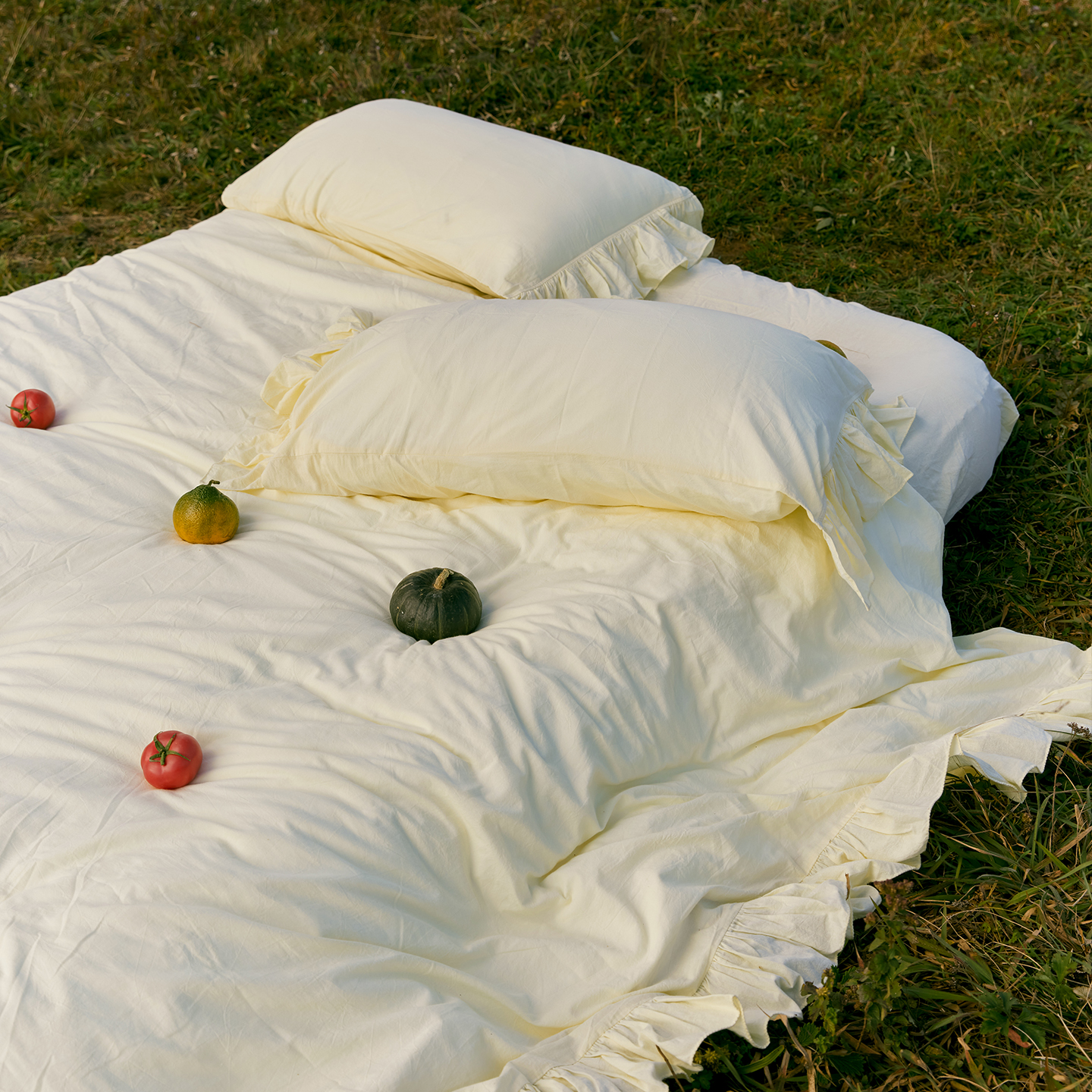 chao柔软洗水棉布春日暖色可爱