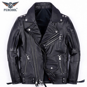 哈雷机车服真皮皮衣男头层牛皮骑行外套重磅新款 大翻领摩托车夹克