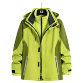 浙江台州冲锋衣男女三合一工作服外套冬季 户外防风防水跑男升级款