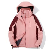 秋冬银狐绒内胆冲锋衣户外服装 三合一工作服定 防风防水男女士同款