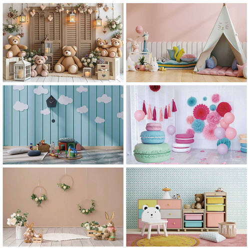 儿童拍摄背景布可爱挂布宝宝拍照