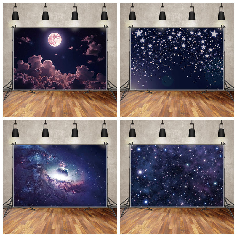 新款银河星河星空夜空拍照背景布