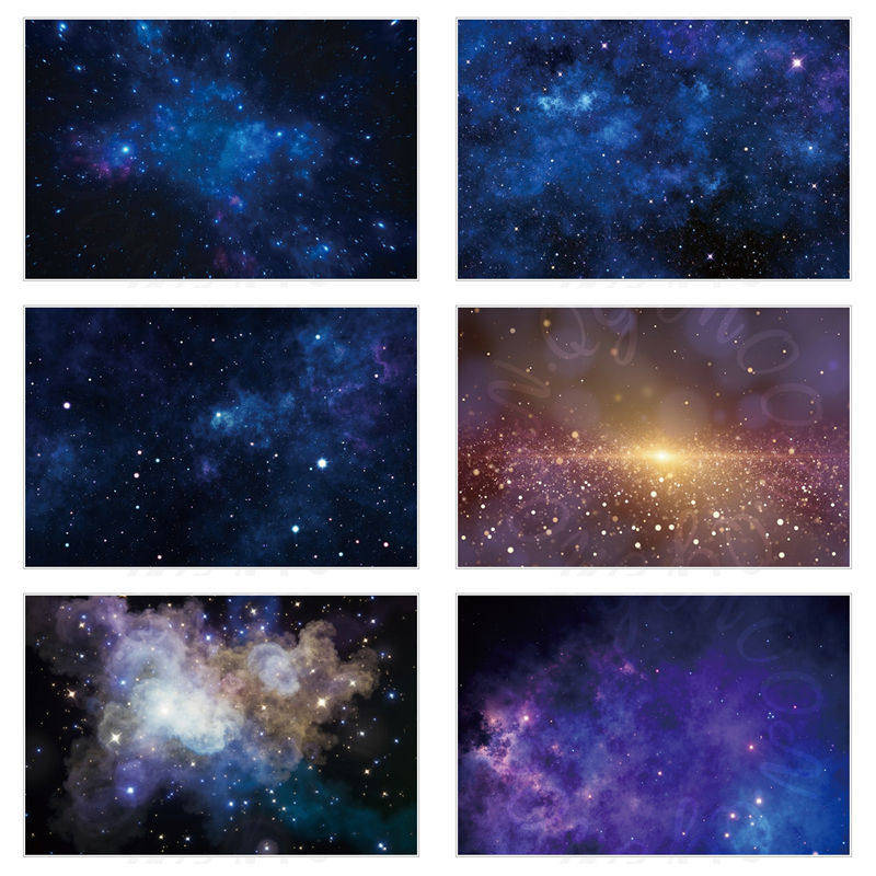 夜空银河摄影背景布网红直播星云
