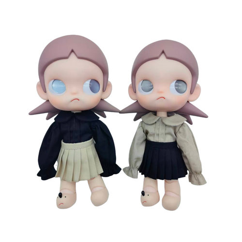 嘎子姐半圆领娃衣百褶裙