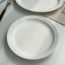 ins字母简约纯色陶瓷大圆盘西餐牛排家用餐厅菜盘子 外贸出口法式