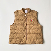 日系25秋冬新品 dan小半高领单排扣羽绒马甲坎肩叠穿外套女ton