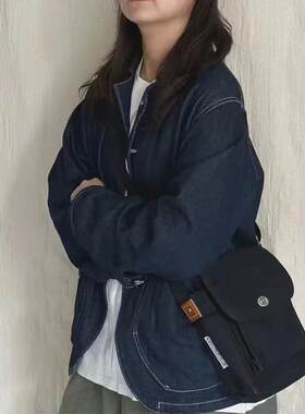 日系beam联名平田大口袋牛仔水洗外套百搭上衣女