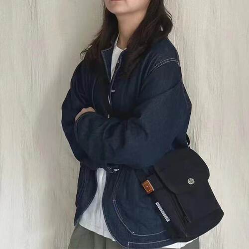 日系beam联名平田大口袋牛仔水洗外套百搭上衣女