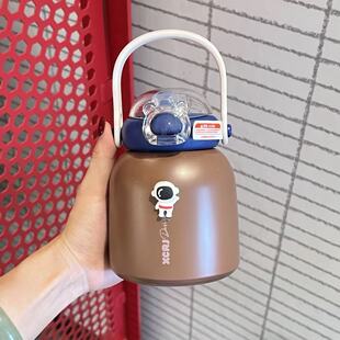 【亏本清仓】可爱保温杯男女学生子带吸管小巧手提便携不锈钢水杯